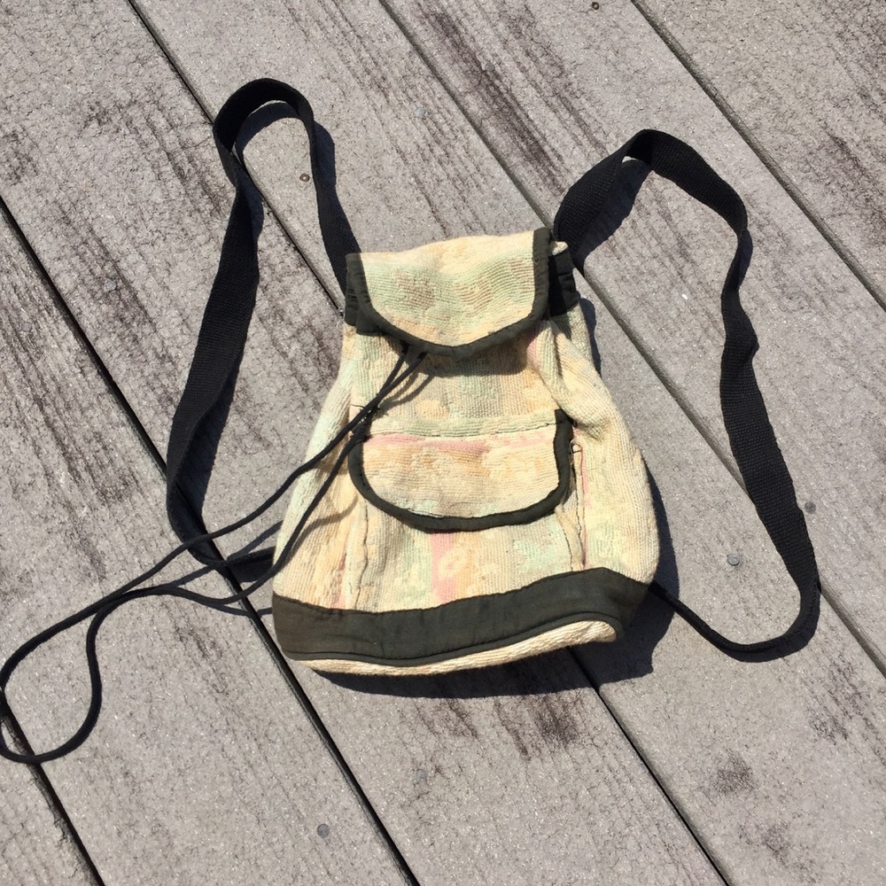 Hippie style mini backpack